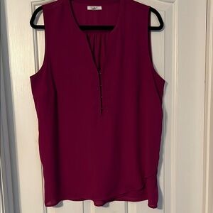 Maurices Sleeveless Fuchsia Blouse